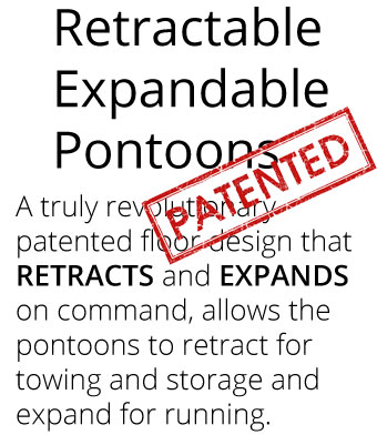 Retractable and Expandable Pontoon Boat